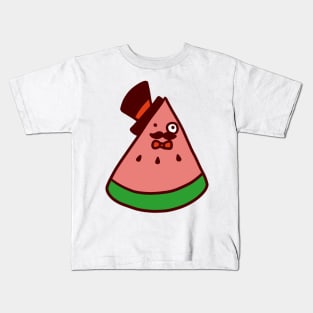 Mustache Watermelon Kids T-Shirt